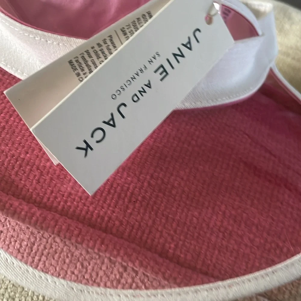 Janie and Jack Watermelon Pink JJ Sport Visor SIZE 6-12M